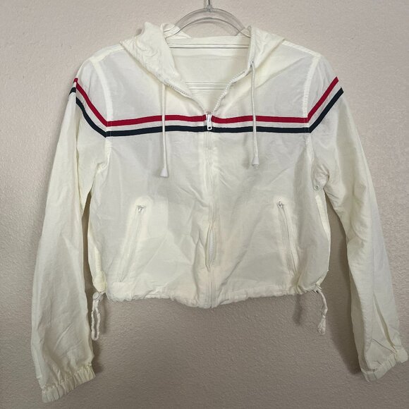 J. Galt Jackets & Blazers - J Galt Off-White Zip up Windbreaker